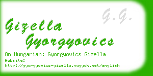 gizella gyorgyovics business card